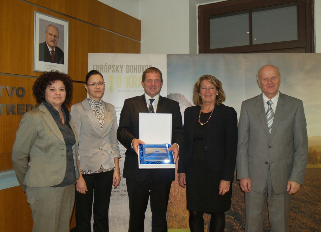 Slávnostné odovzdanie Ceny Slovenskej republiky za krajinu 2012 na Ministerstve životného prostredia v Bratislave